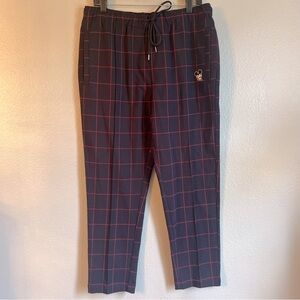 Disney X Forever 21 Men’s Plaid Tapered Ankle Pants Drawstring Waist Large